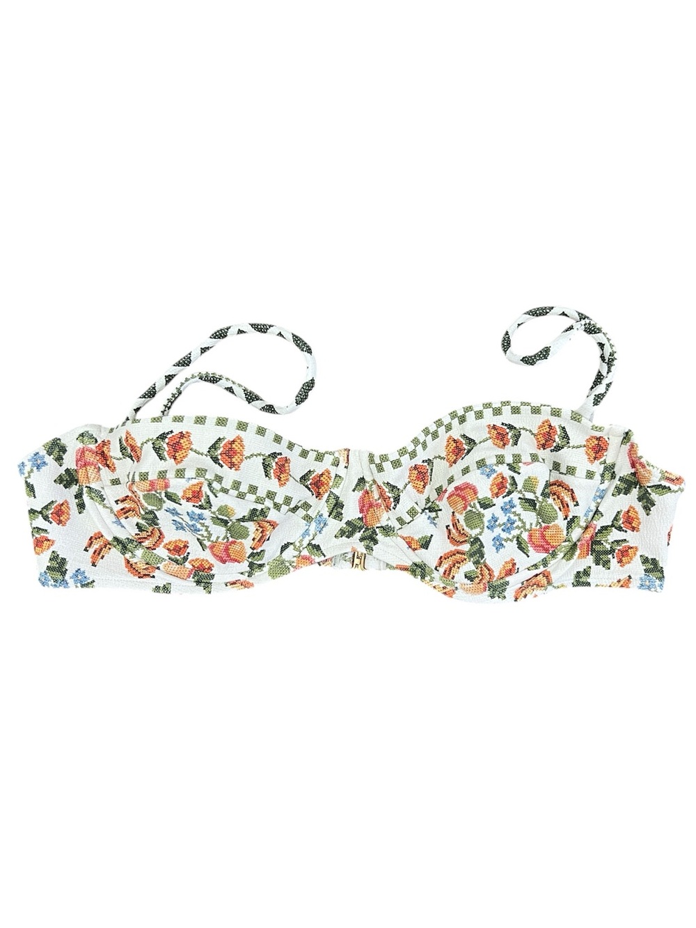 FARM Rio Women’s White Banana Vitamin Bikini Top ONLY - XL